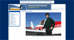 Desktop Screenshot of aeroclubmontalbanais.com